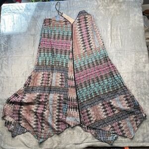 Anthropologie Akemi + Kin Women's Riviera Boho Tasseled Lined Midi Dress Size M